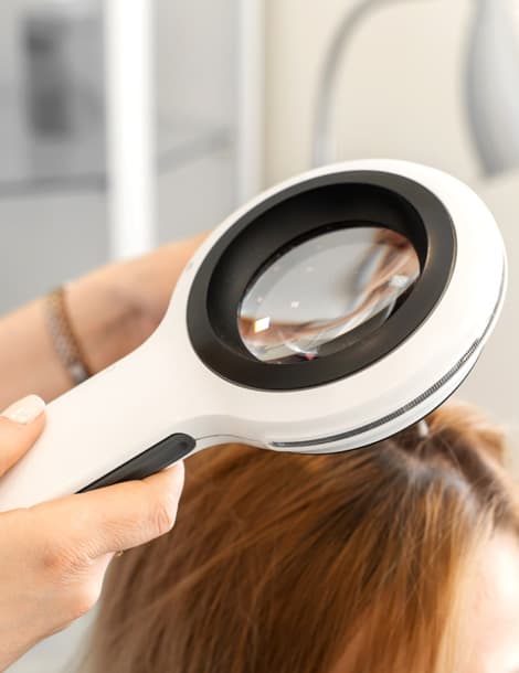 Analyse capillaire pour la perte de cheveux chez la femme