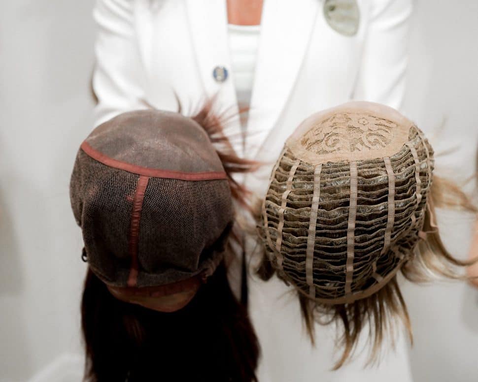 Un aperçu du bonnet de la perruque de cheveux humains