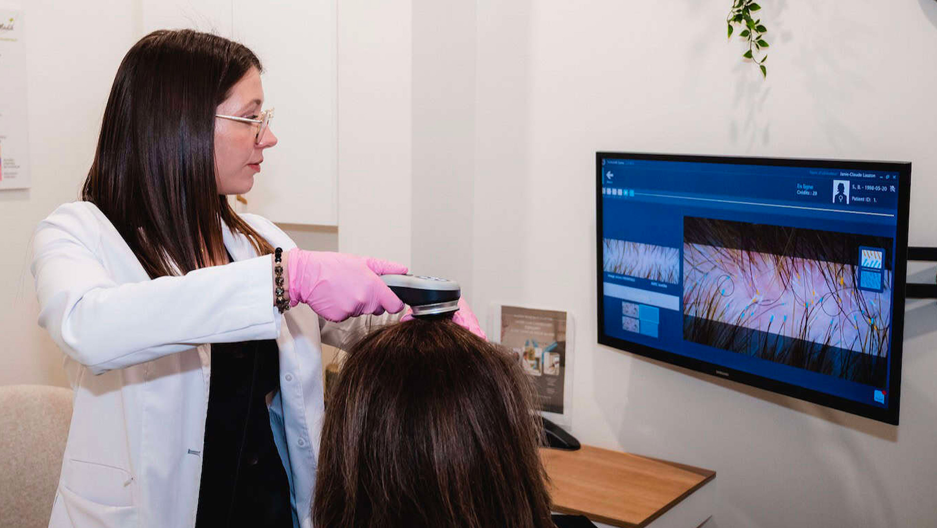 Scan du cuir chevelu